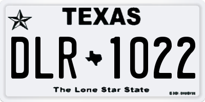 TX license plate DLR1022