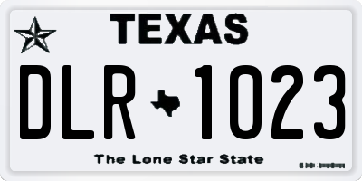 TX license plate DLR1023