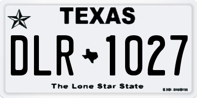 TX license plate DLR1027