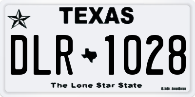 TX license plate DLR1028