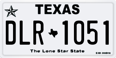 TX license plate DLR1051