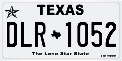 TX license plate DLR1052