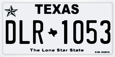 TX license plate DLR1053