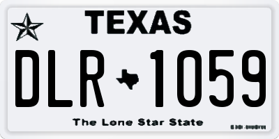 TX license plate DLR1059