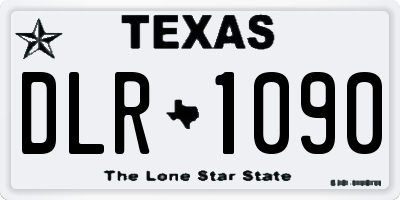 TX license plate DLR1090