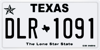 TX license plate DLR1091