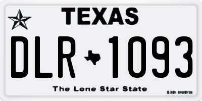 TX license plate DLR1093