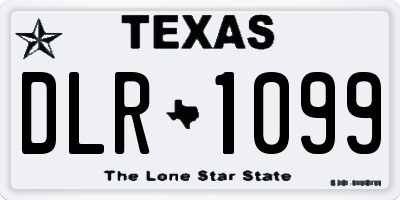 TX license plate DLR1099