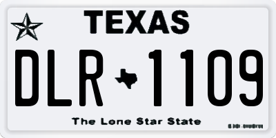 TX license plate DLR1109