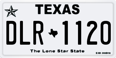 TX license plate DLR1120