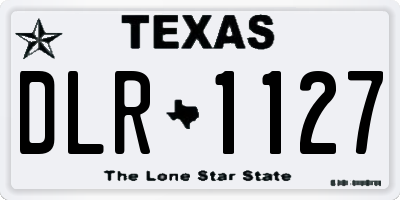 TX license plate DLR1127