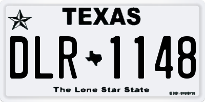 TX license plate DLR1148