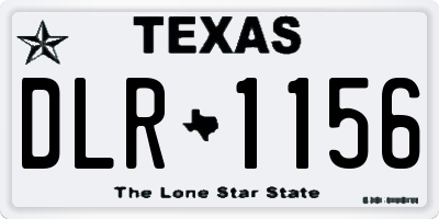 TX license plate DLR1156