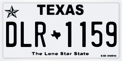 TX license plate DLR1159