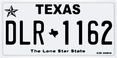 TX license plate DLR1162