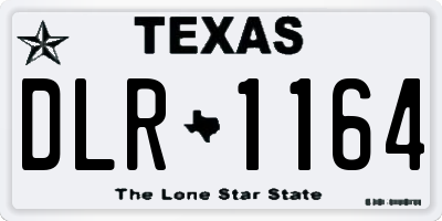 TX license plate DLR1164