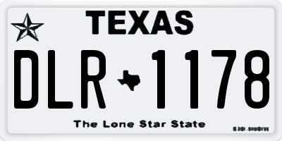 TX license plate DLR1178