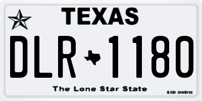 TX license plate DLR1180