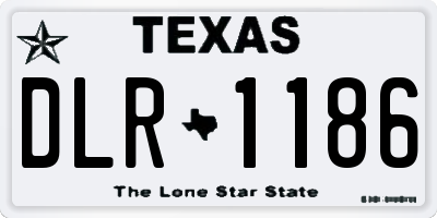 TX license plate DLR1186