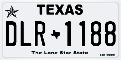 TX license plate DLR1188
