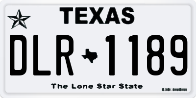 TX license plate DLR1189