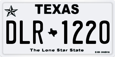 TX license plate DLR1220