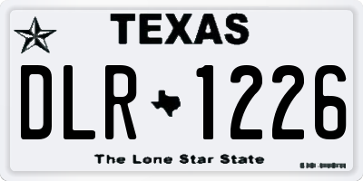 TX license plate DLR1226