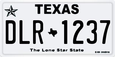 TX license plate DLR1237