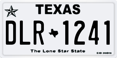 TX license plate DLR1241