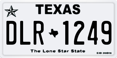 TX license plate DLR1249