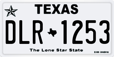 TX license plate DLR1253