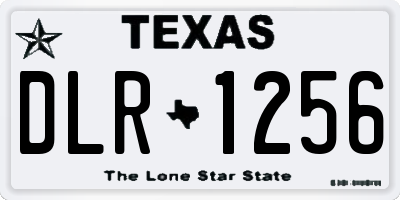 TX license plate DLR1256