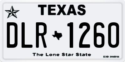TX license plate DLR1260