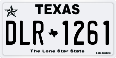 TX license plate DLR1261
