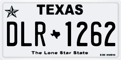 TX license plate DLR1262
