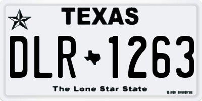 TX license plate DLR1263