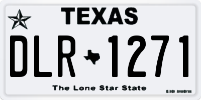 TX license plate DLR1271