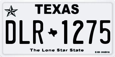 TX license plate DLR1275