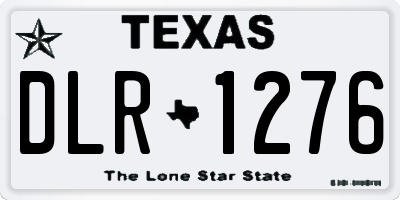 TX license plate DLR1276