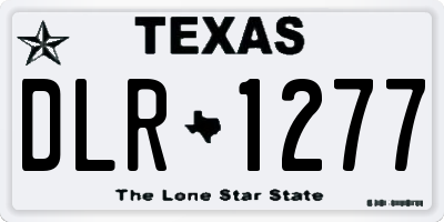 TX license plate DLR1277