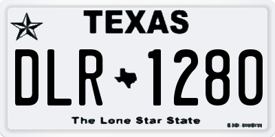 TX license plate DLR1280