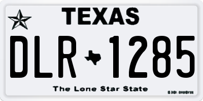 TX license plate DLR1285