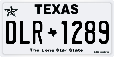 TX license plate DLR1289