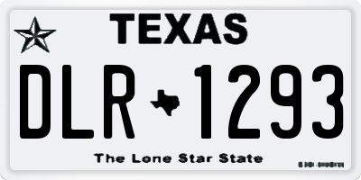 TX license plate DLR1293