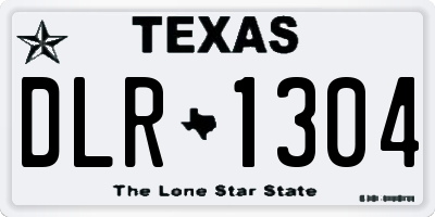 TX license plate DLR1304