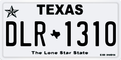 TX license plate DLR1310