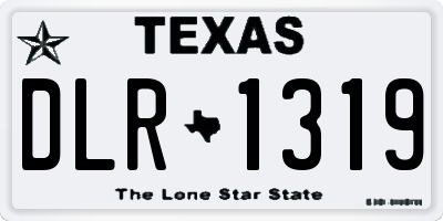 TX license plate DLR1319