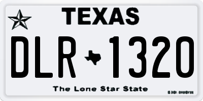 TX license plate DLR1320