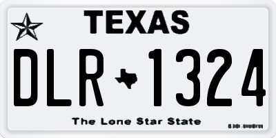 TX license plate DLR1324