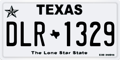 TX license plate DLR1329